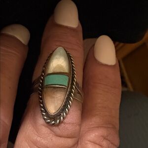 NATIVE AMERICAN Southwestern Vintage Zuni Ring